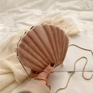 "PALOURDE DE VELOURS" - Velevet Clam Crossbody Bag