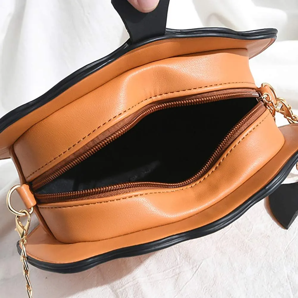 QZUnique Halloween Purses Gothic Novelty Shoulder Bag Pumpkin Coffin Skull Bat Crossbody Bag holiday Party Gift Candy Bag