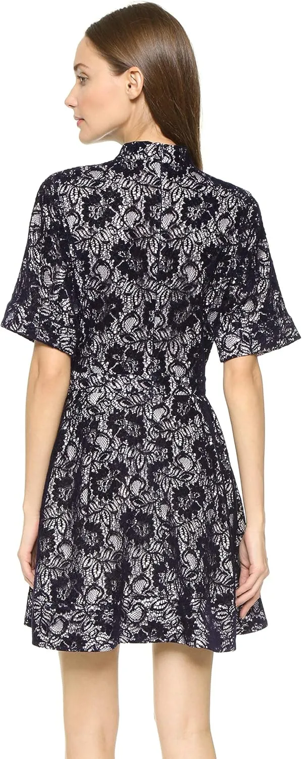 Rachel Comey Strata Lace Dress in Navy