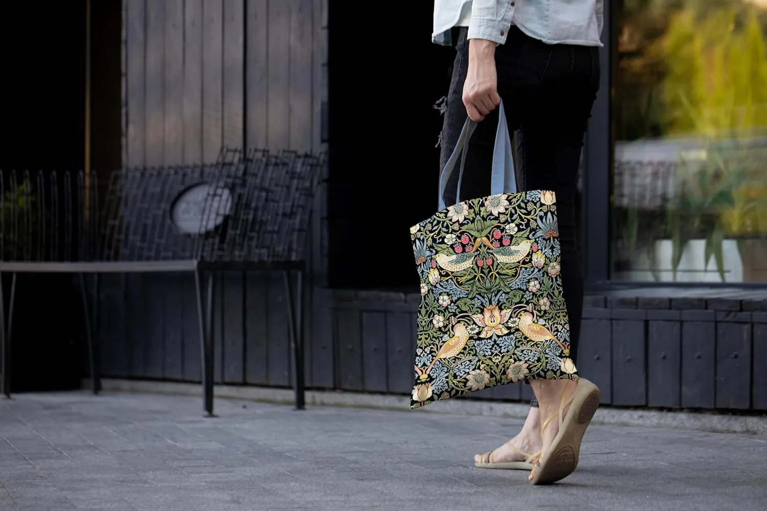 RainCaper Canvas Tote Bag for Women | Magnetic Closure & Open Interior Pocket | Holds Laptops, Magazines, Sunglasses, Books
