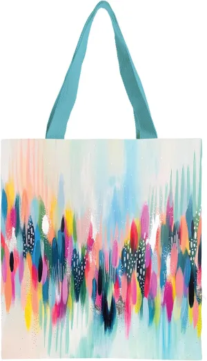 RainCaper Canvas Tote Bag for Women | Magnetic Closure & Open Interior Pocket | Holds Laptops, Magazines, Sunglasses, Books