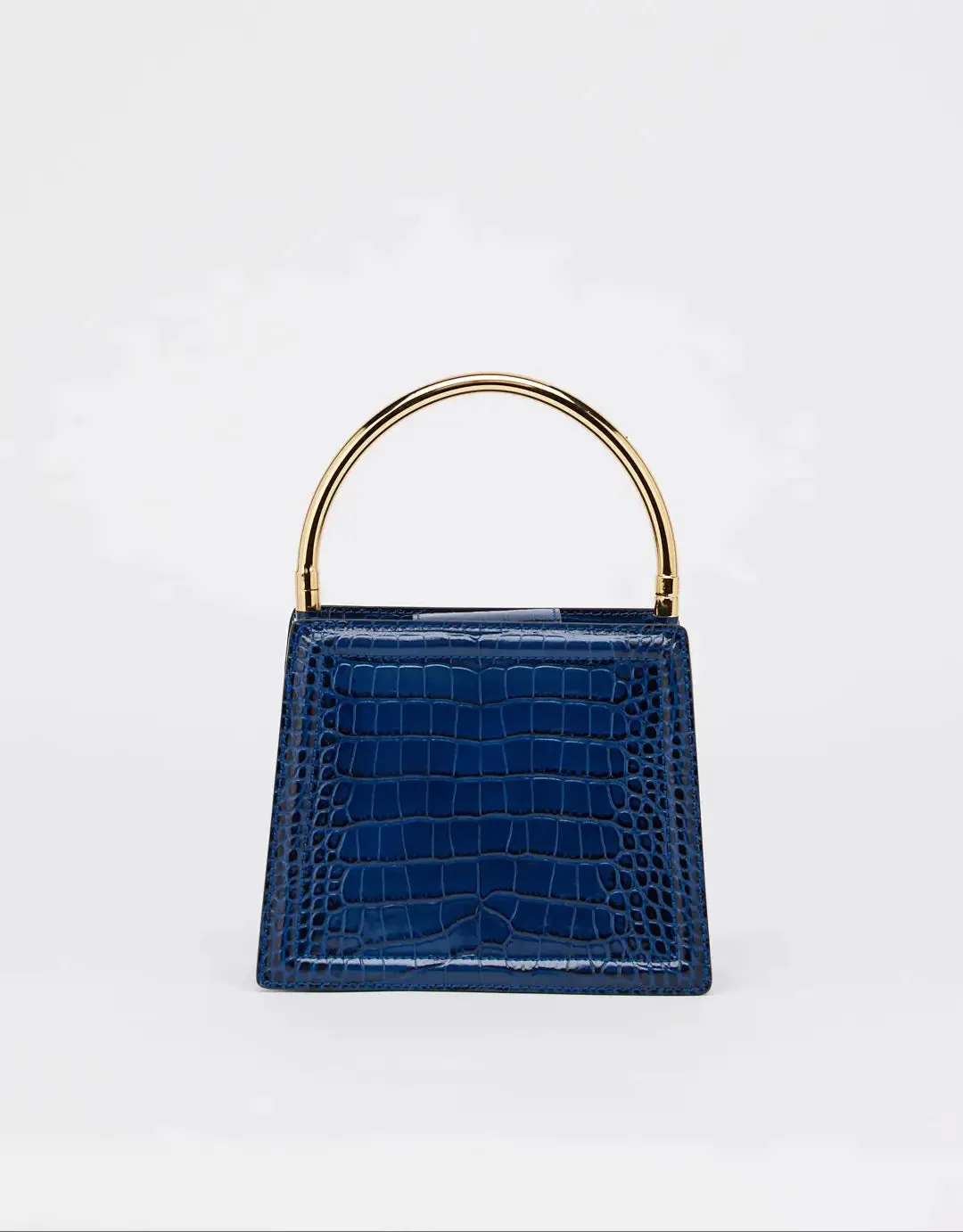 Rania Blue Golden | Leather Handbag