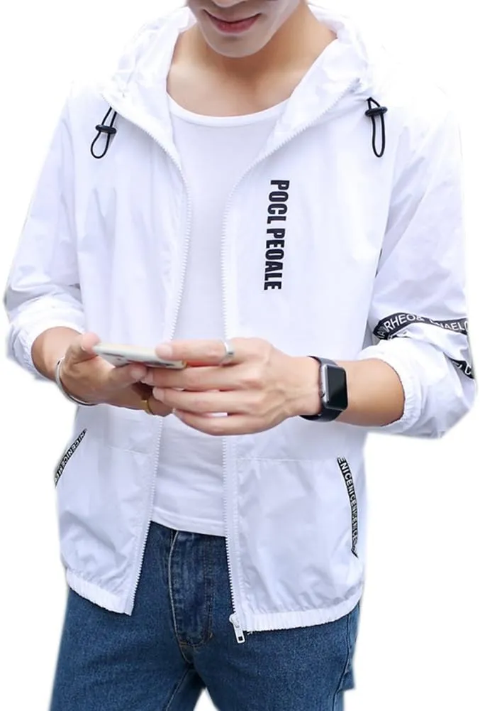 Rash Guards Men Super Thin Breathable Outdoor Coat Summer Students UV Protection Clothing