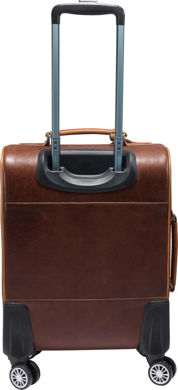 Rawlings | Wheeled Luggage Leather Travel Bag Collection | Carry-On Suitcase/Duffle Options |Telescoping Handle | Multiple Styles & Colors
