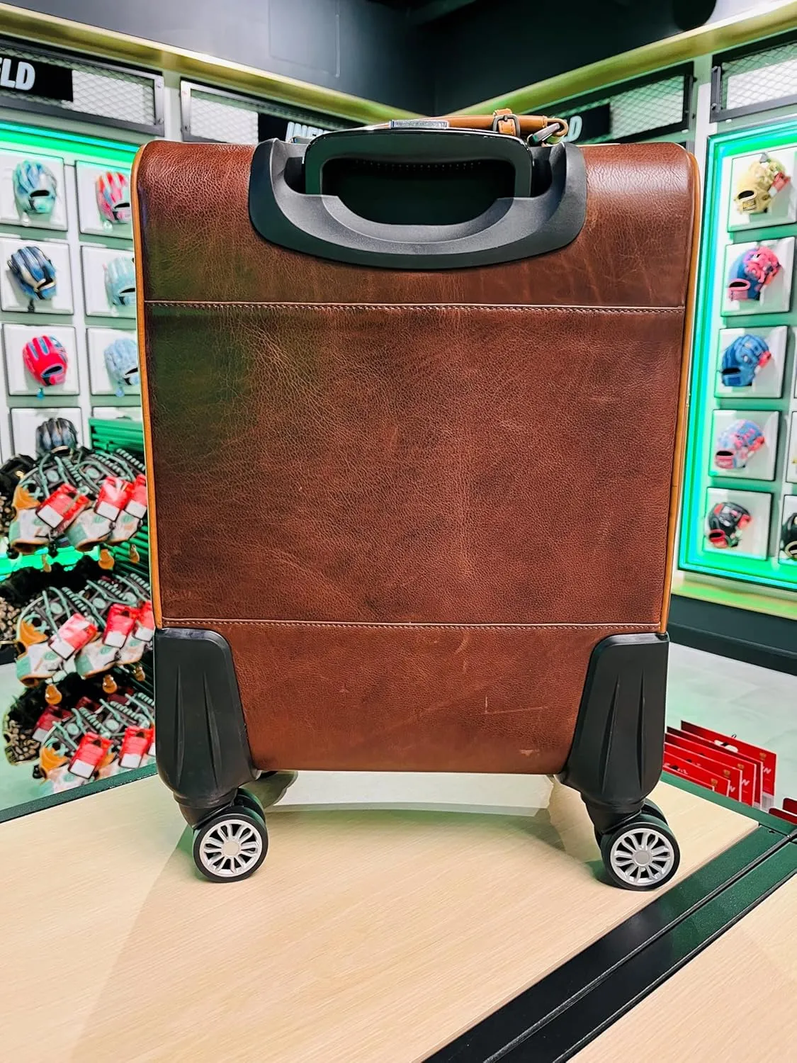 Rawlings | Wheeled Luggage Leather Travel Bag Collection | Carry-On Suitcase/Duffle Options |Telescoping Handle | Multiple Styles & Colors