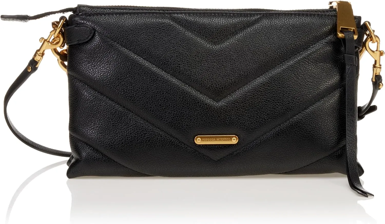 REBECCA MINKOFF Crossbody Bag, Black/Antique Brass