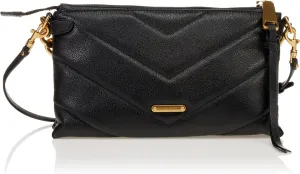 REBECCA MINKOFF Crossbody Bag, Black/Antique Brass
