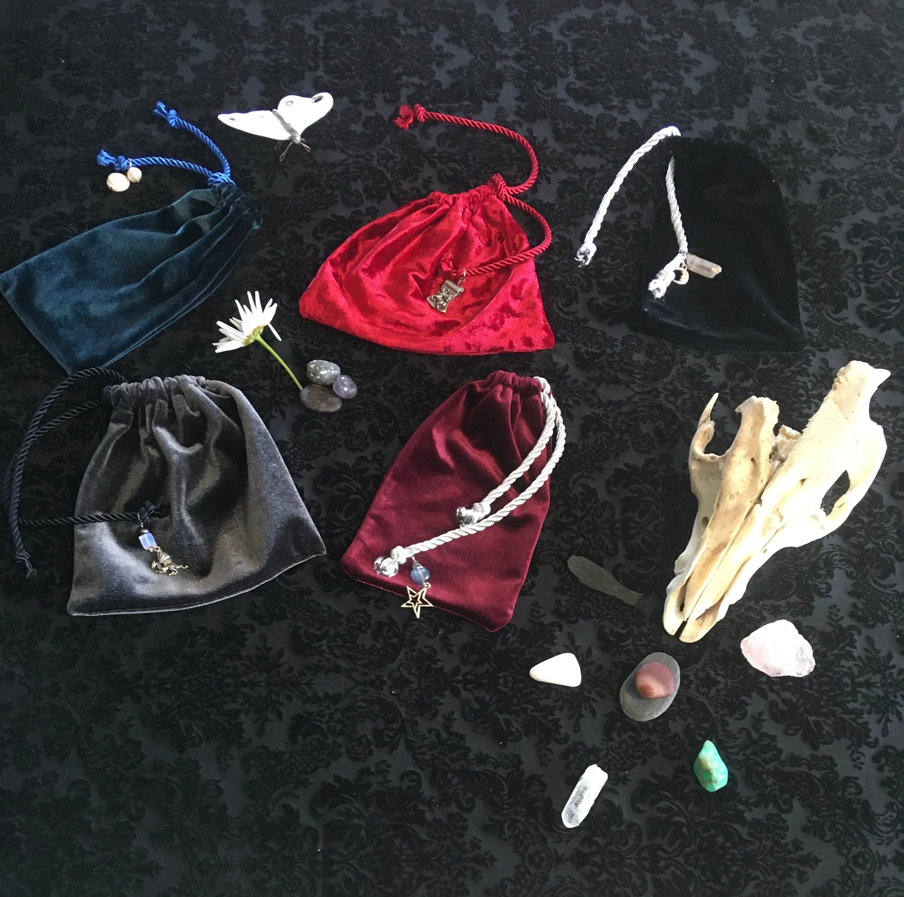 Reclaimed Velvet Tarot card bags
