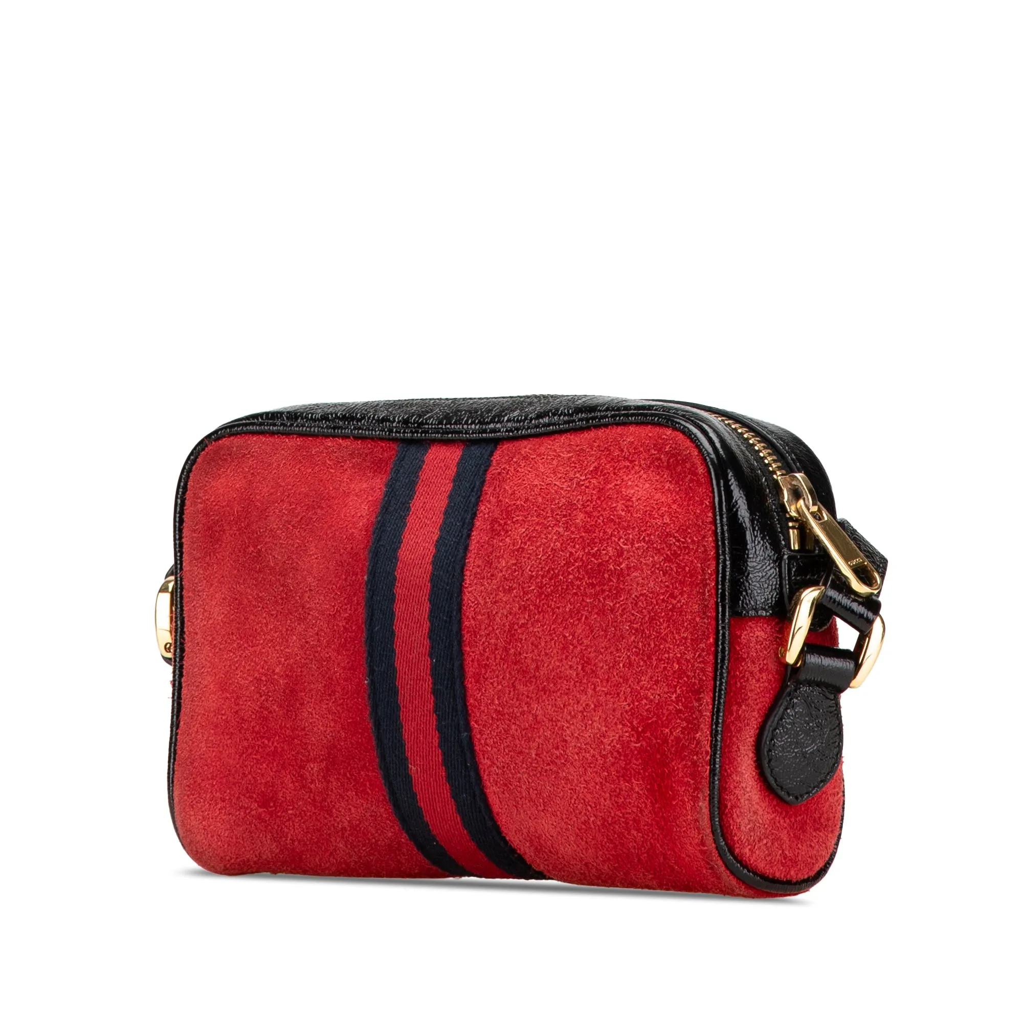 Red Gucci Mini Suede Ophidia Crossbody