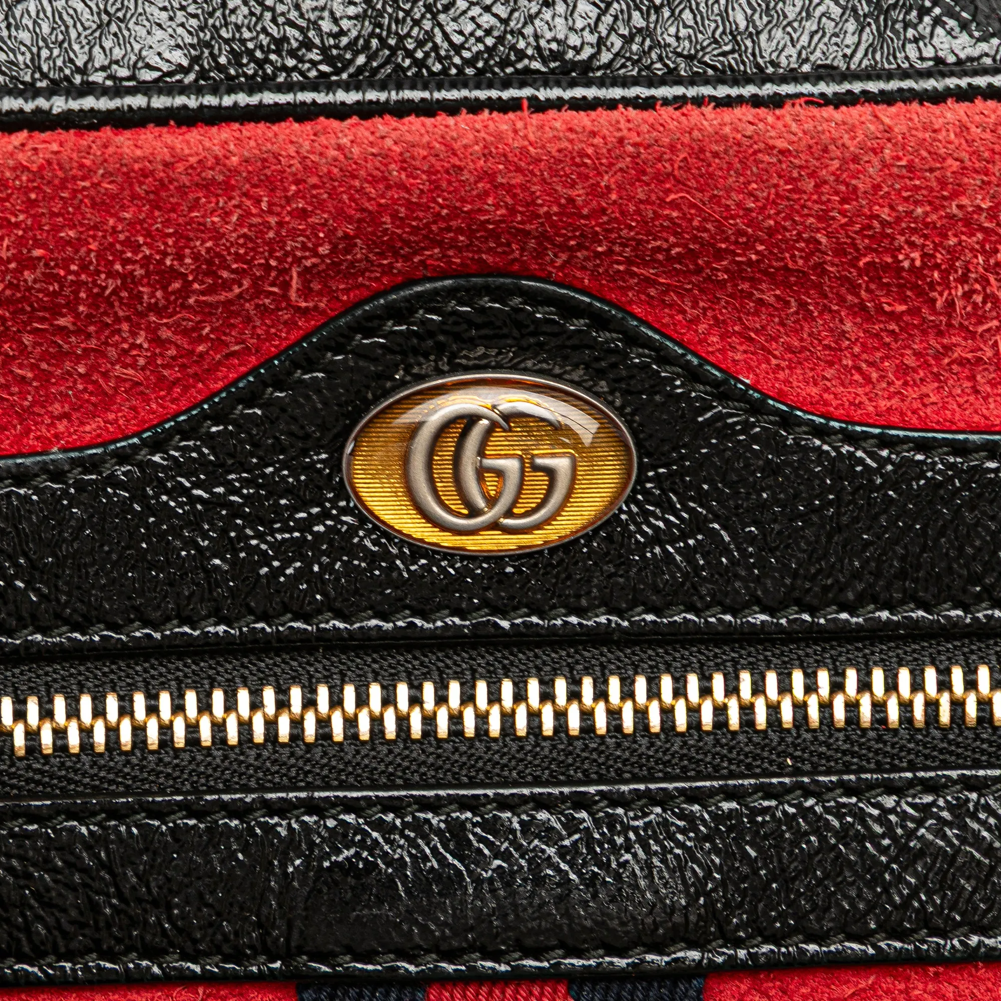 Red Gucci Mini Suede Ophidia Crossbody
