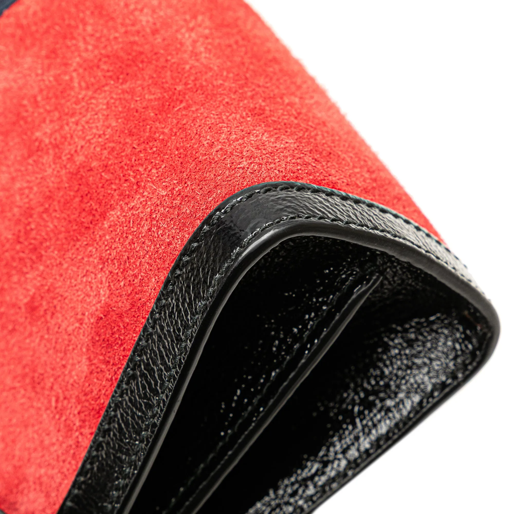 Red Gucci Small Suede Ophidia Chain Crossbody