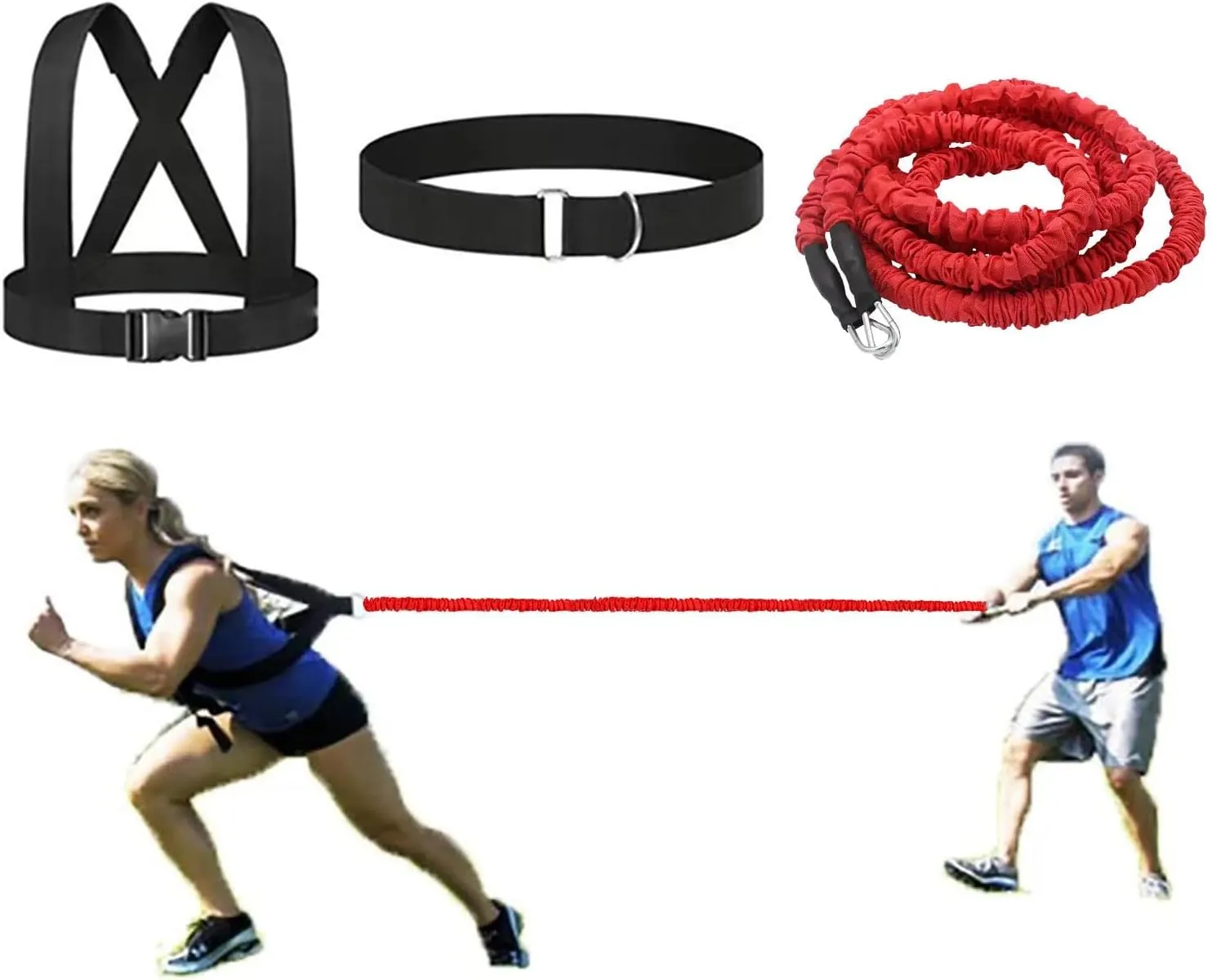 Resistance Explosive Training Rope Force Improve Power, Agility, Strength Track and Field Football Basketball Volleyball Multi-Directional Physical Equipment