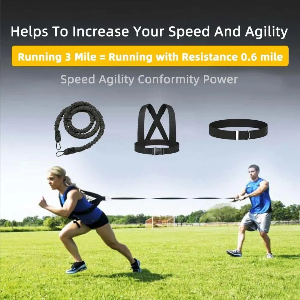 Resistance Explosive Training Rope Force Improve Power, Agility, Strength Track and Field Football Basketball Volleyball Multi-Directional Physical Equipment