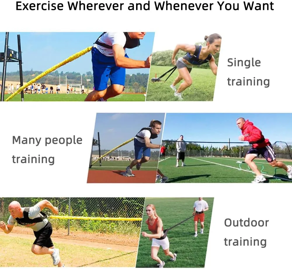 Resistance Explosive Training Rope Force Improve Power, Agility, Strength Track and Field Football Basketball Volleyball Multi-Directional Physical Equipment
