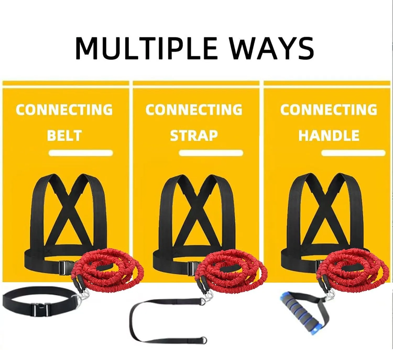 Resistance Explosive Training Rope Force Improve Power, Agility, Strength Track and Field Football Basketball Volleyball Multi-Directional Physical Equipment