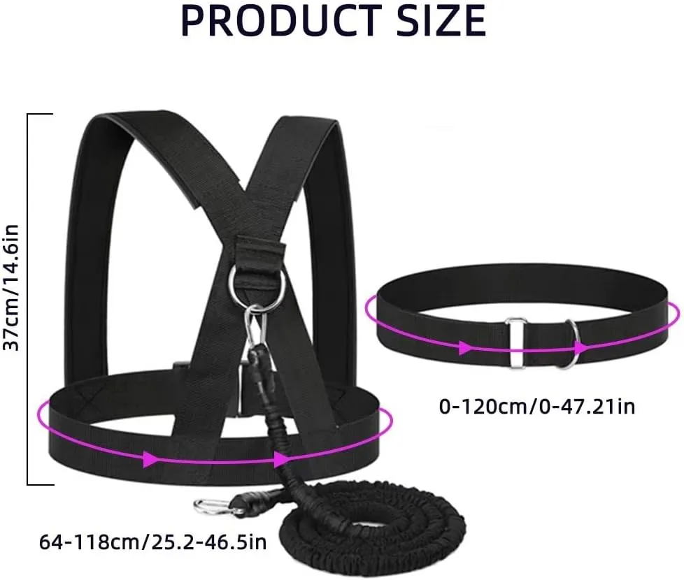 Resistance Explosive Training Rope Force Improve Power, Agility, Strength Track and Field Football Basketball Volleyball Multi-Directional Physical Equipment