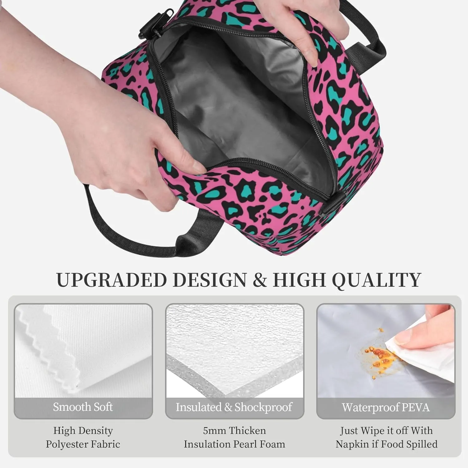 Ribcage Skull Flowers,Insulated Reusable Lunch Bag with Adjustable Shoulder Strap for Adults,Skull with Flowers Human Ribcage,Leakproof Office Picnic Hiking Beach Tote Bag,Multicolor,9x5x7.8in