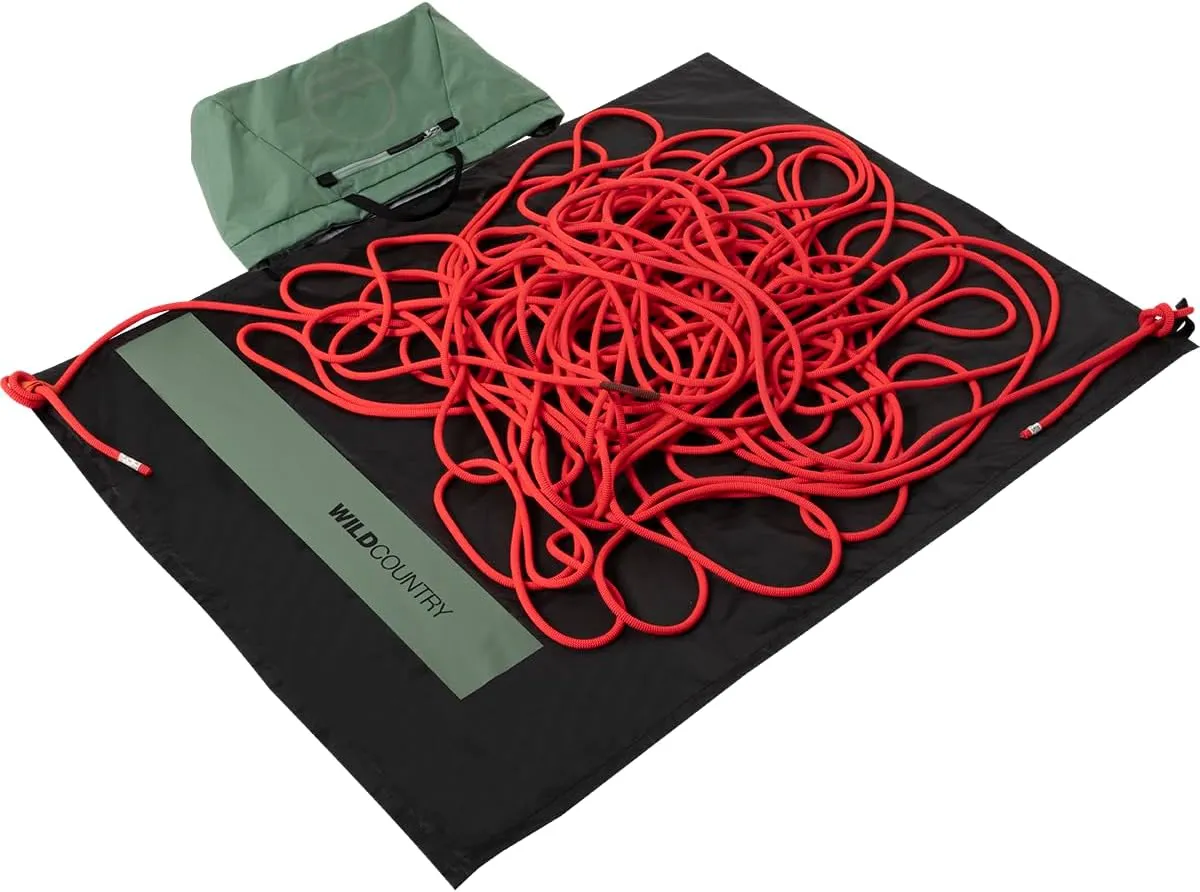 Rope Bag - Large Backpack for Rock Climbing Ropes with Integrated Rope Tarp - Green Ivy - One Size