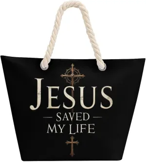 Rope Bag Women Men Beach Tote Bag with Hemp Rope Handle Top Zipper Boat Bag Large Capacity Handbag