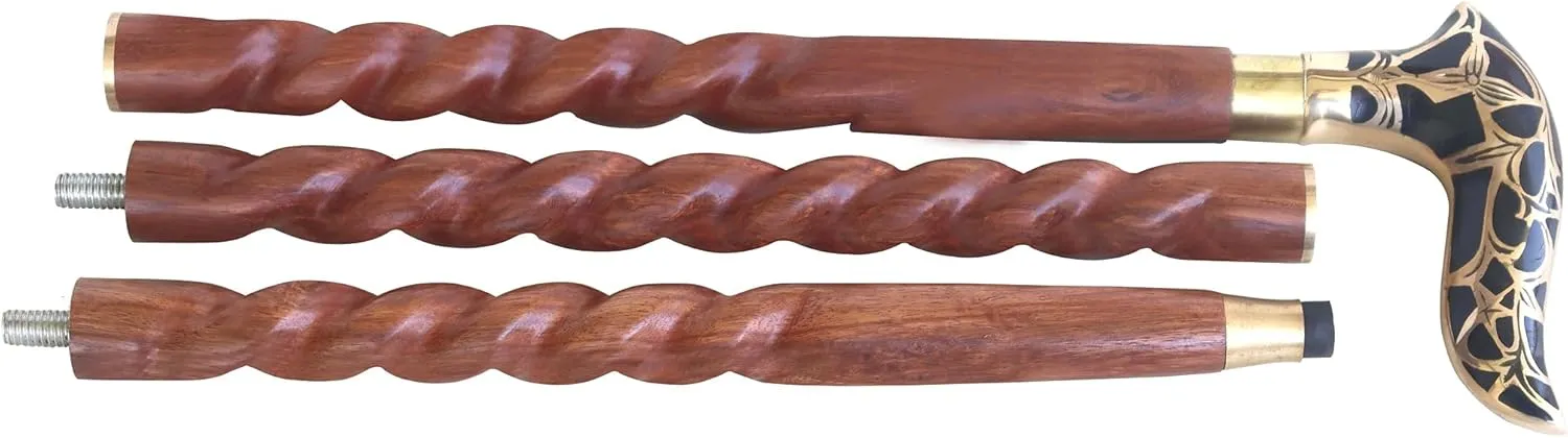 Rosewood Walking Canes for Man and Woman | Wooden Walking Cane| Handmade Walking Sticks | Decorative Walking Sticks | Brass Handle Walking Sticks