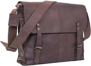 Rothco Leather Medic Bag Crossbody Shoulder Bag, Brown