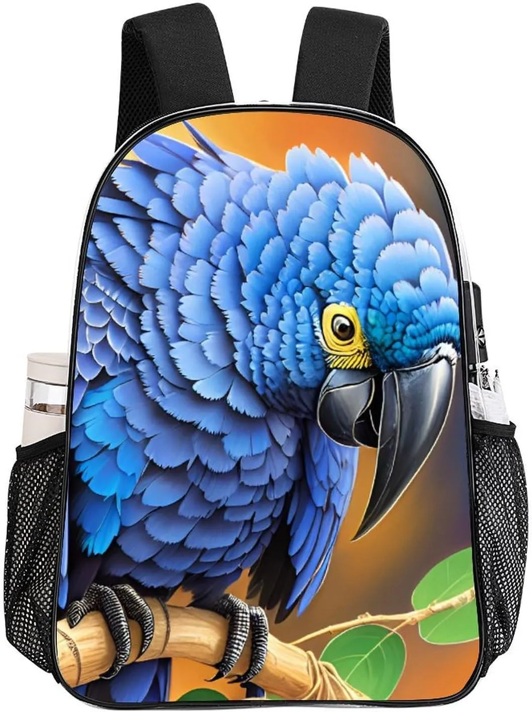 Rucksack Multipurpose Anti-Theft Big Capacity Shoulder Bag - Hyacinth Macaw Art Travel Hiking & Camping Rucksack Transparent Bag