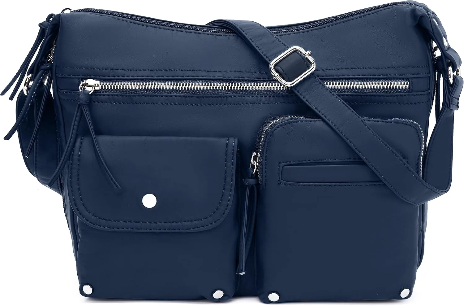 Scarleton Women's Crossbody Handbags with Multiple Pockets - Navy Blue