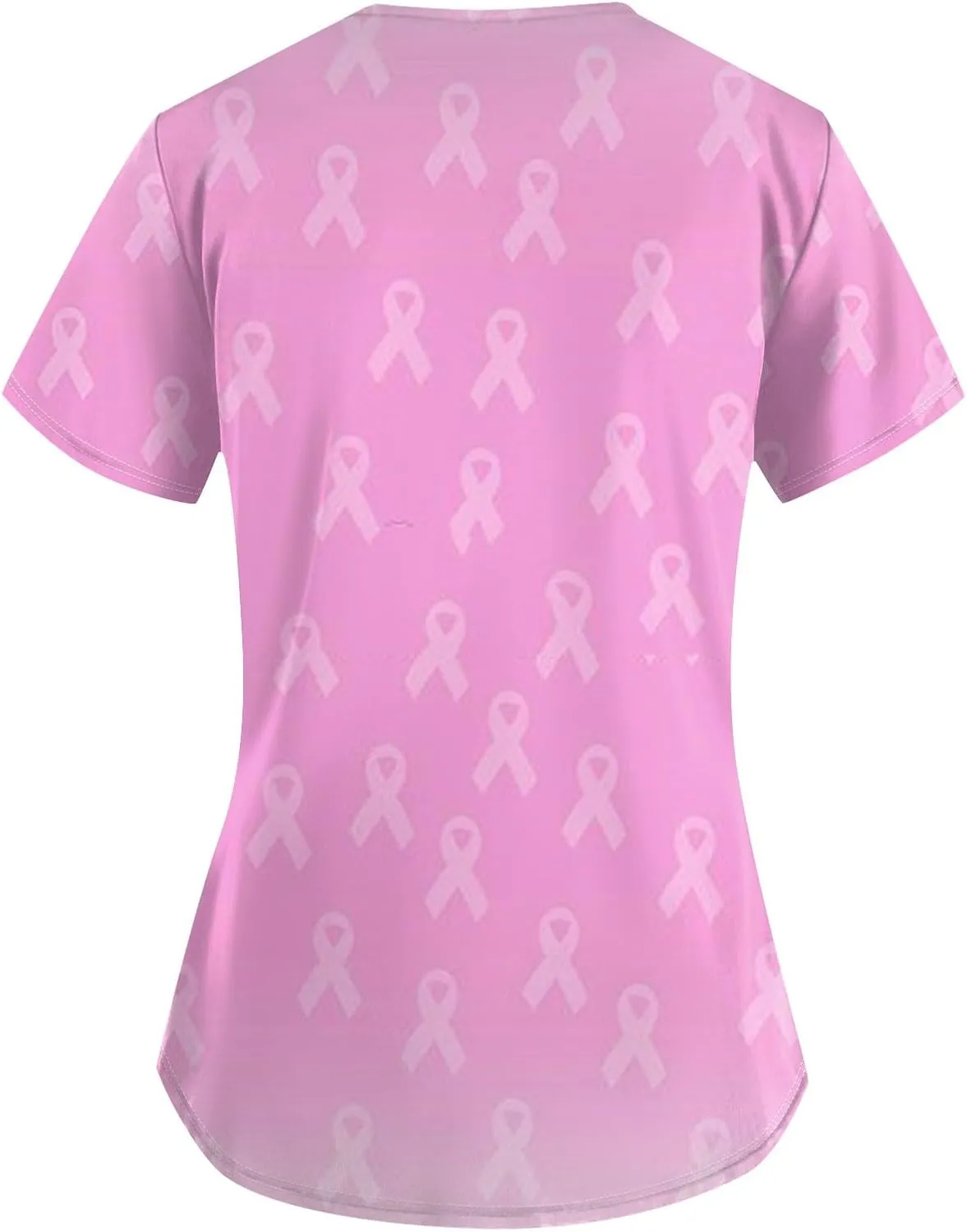 Scrubs for Women Printed V Neck Care Workwear Short Sleeve Vacation Working T-Shirts Summer Going Out Blouses