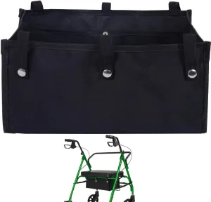 Seat Bag Rollator - Under Seat Rollator Storage Bag, Organizer Storage Bag Attachment for Books, Shopping, and Carrying Four-Wheeled Rollator Seat Bottom Hanging Storage Bag Walker Storage
