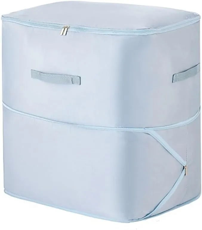 Self Compression Organizer Duvet Storage Bag Large Capacity Self Compression Moving Organizer Bags Heavy Duty Moving Bags(1pc Blue-XL)