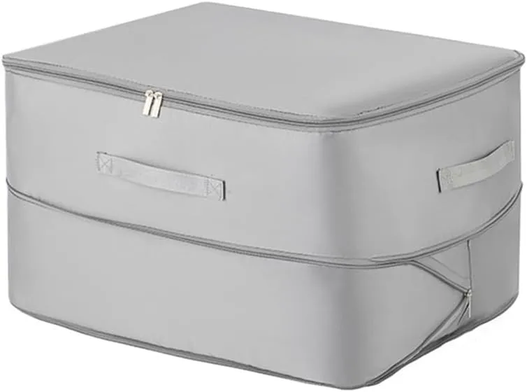 Self Compression Organizer Duvet Storage Bag Large Capacity Self Compression Moving Organizer Bags Heavy Duty Moving Bags(1pc Gray-L)