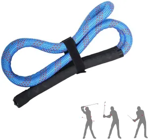 SENIKO Golf Swing Training Aid Posture Corrector Warm-up,Golf Swing Practice Rope for All Level Golfers Improve Temple Speed Golf Training Equipment for Arm Strength Golf Swing Trainer for Golfer