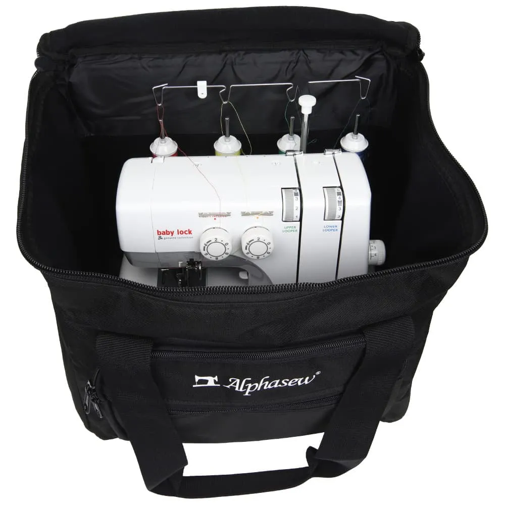 Serger Tote Bag with Wheels