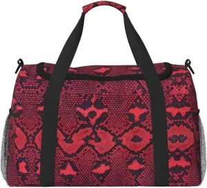Serpentine Travel Tote Bag â€“ Large Reusable Shopping Bag, Vacation Tote, Sports Duffel Bag with Adjustable Crossbody Strap