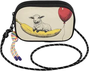 Sheep Banana Red Balloon Crossbody Bag for Women Cell Phone Purses Women's Small Shoulder Handbags Wallet Purse with Strap