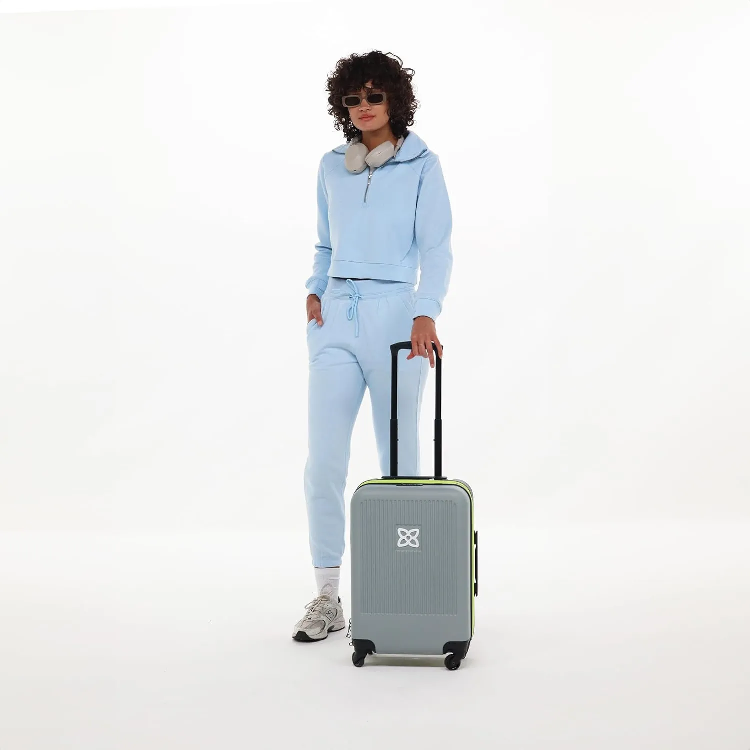 Sherpani Meridian, 22 Inch Carry On Luggage Airline Approved, Rolling Hardside Suitcase 22x14x9, Travel Luggage for Women, Expandable Suitcase, Travel Gift for Mothers Day 2025 (St. Lucia)