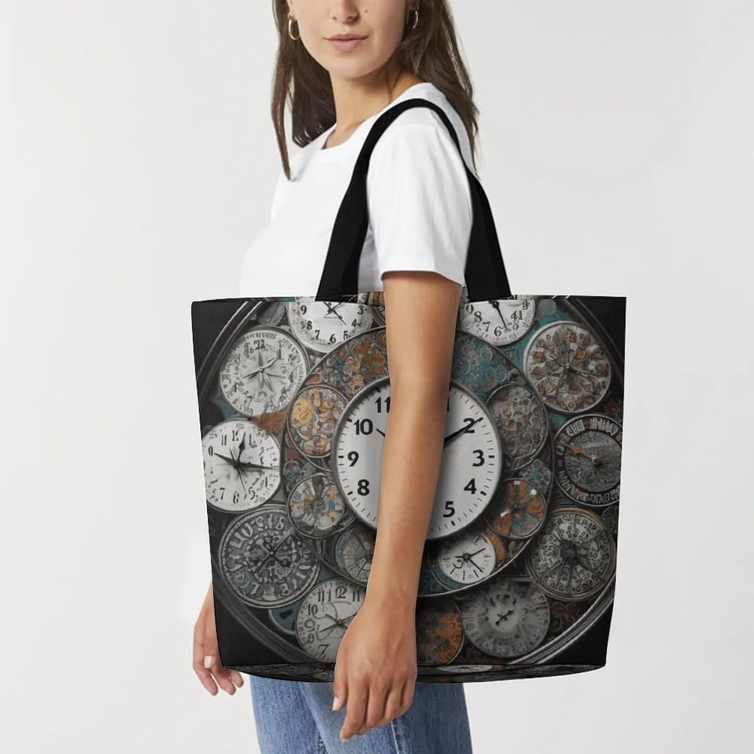 Shopping Bag for Women, Beach Sunrise Tote Bag, Large Capacity Shoulder Bags for Groceries Travel