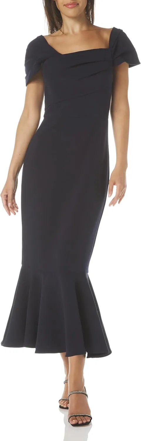 Shoshanna Women's Midnight Stretch Crepe Bridget Dress