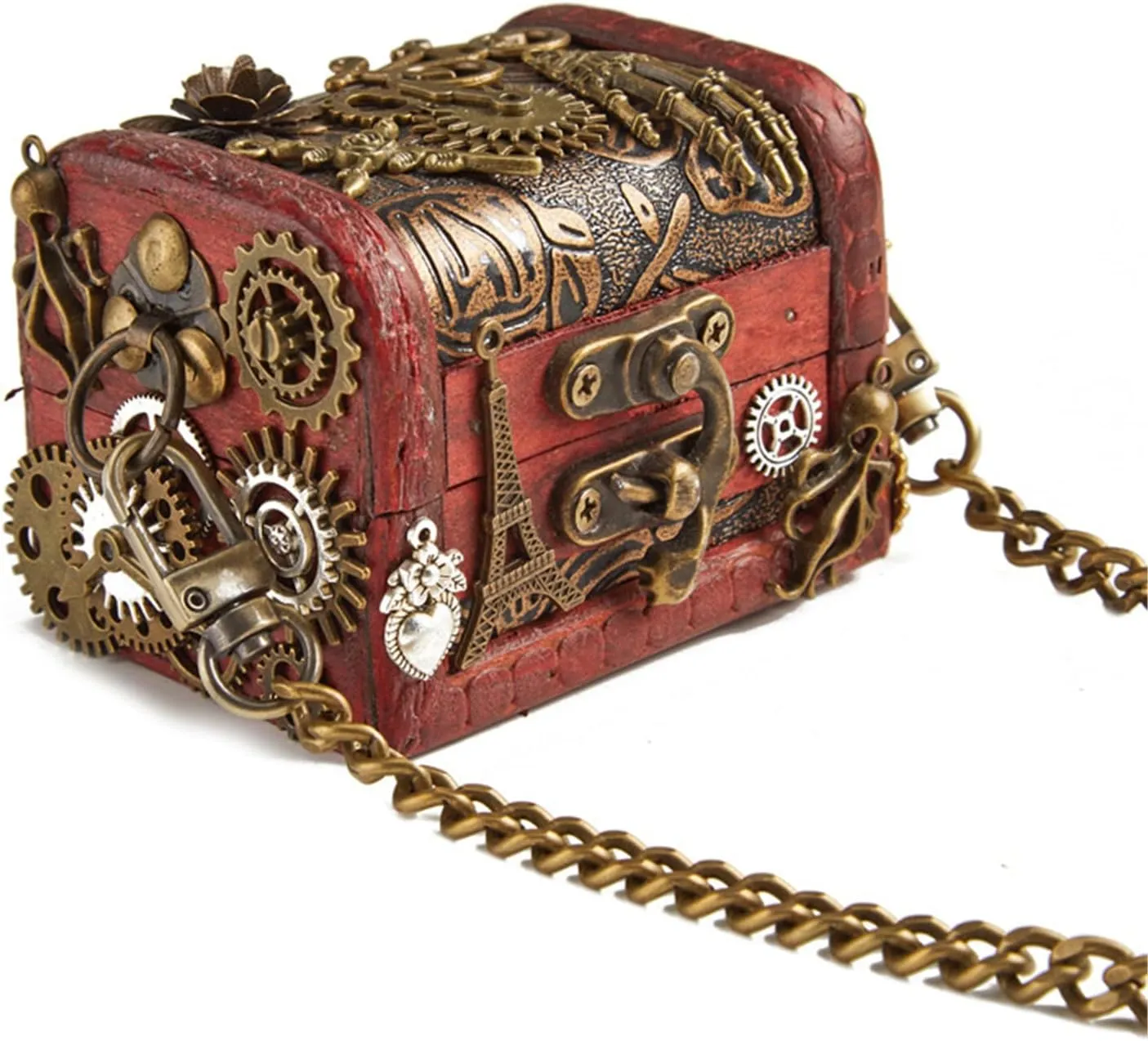 Shoulder Bag Retro Gears Crossbody Bag For Phone Bag Vintage Punk Jewelry