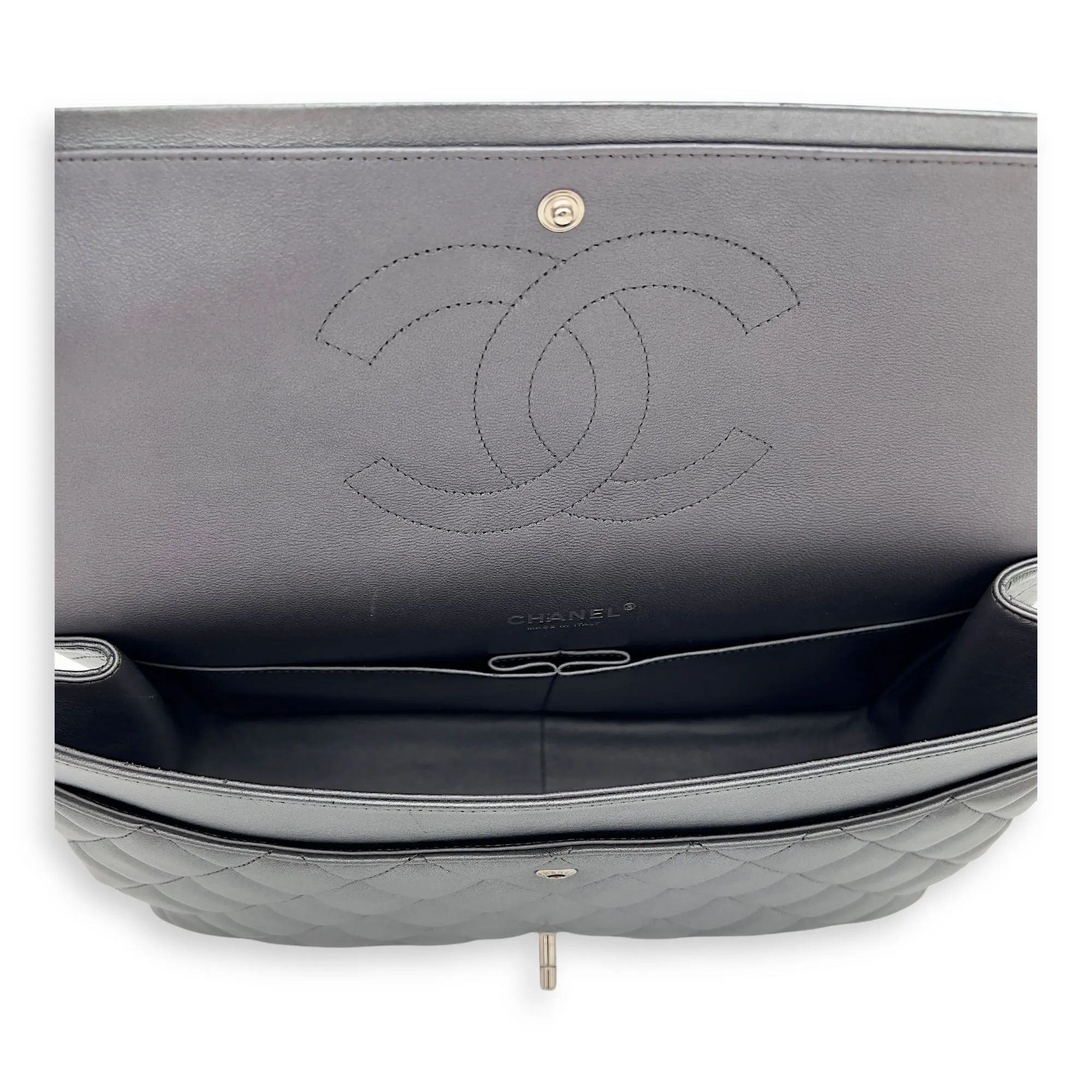 Shoulder Maxi Excellent reviews hardware Lambskin, Classic Bag in Silver Satisfaction guaranteed Silver