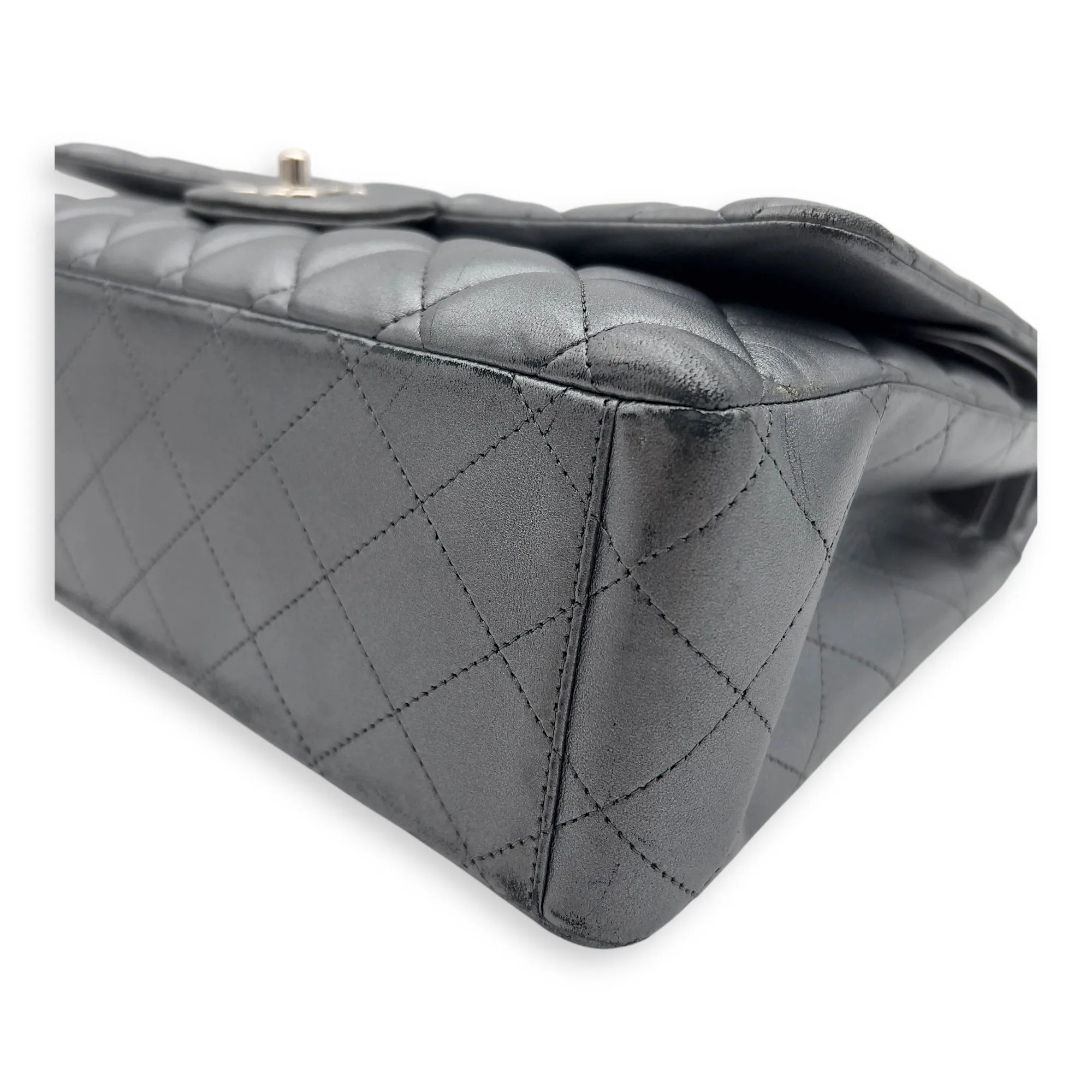 Shoulder Maxi Excellent reviews hardware Lambskin, Classic Bag in Silver Satisfaction guaranteed Silver