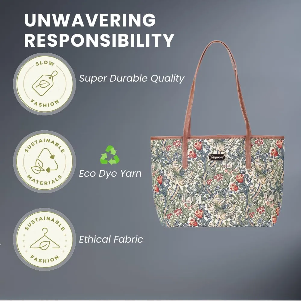 Signare Tapestry Shoulder Bag Tote Bag for Women with Travel or Work Tote Bags for Women