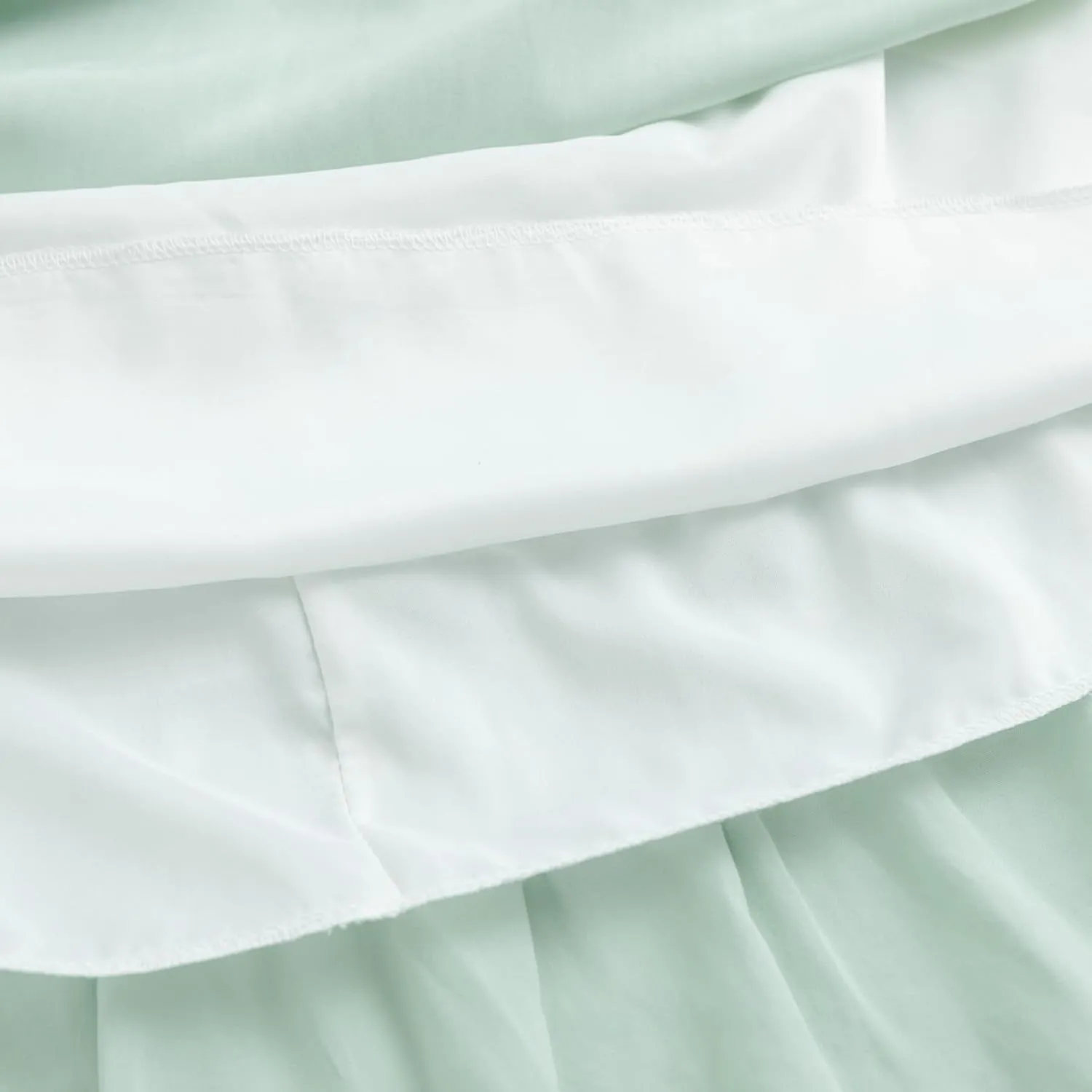 Simplee kids Girls Ruffle Tiered Smocked Puff Long Sleeve Dress White Size 4 to Size 15