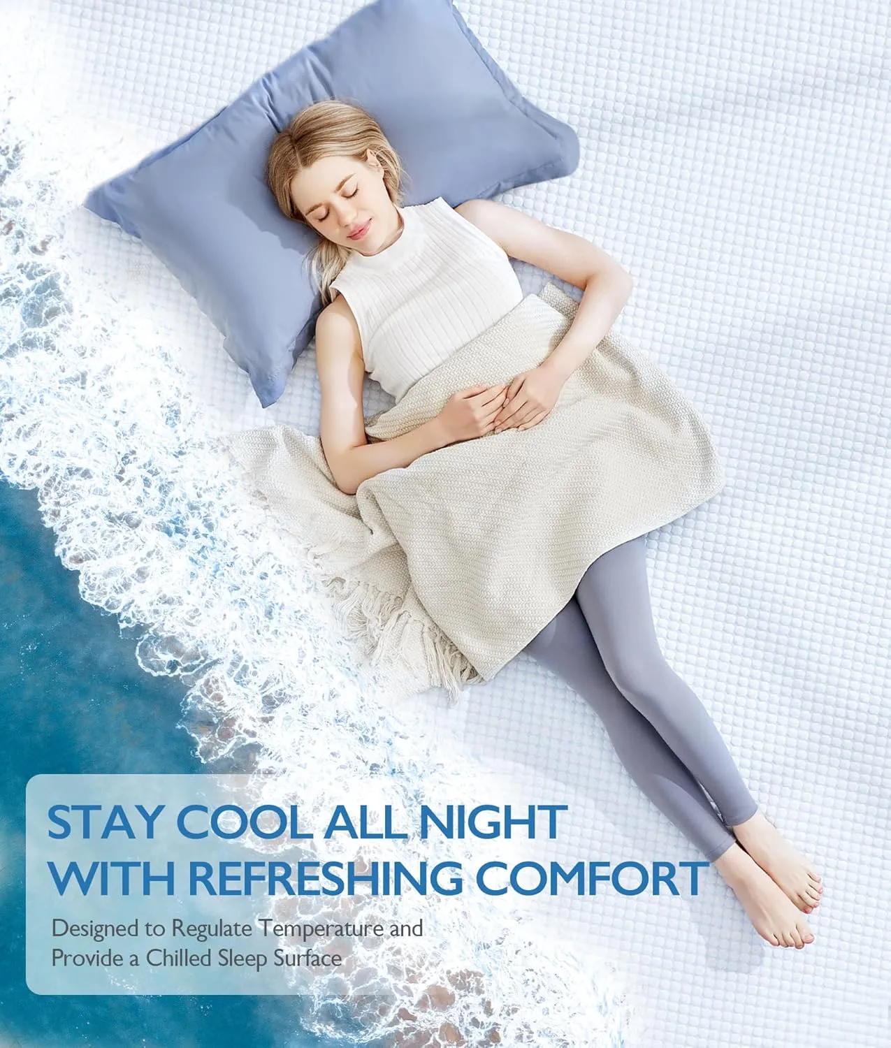 SINWEEK 3 Inch Twin Cooling Memory Foam Mattress Topper for Pressure Relief, Thick Bed Mattress Pad with Cooling Soft Cover and Adjustable Straps, CertiPUR-US Certified