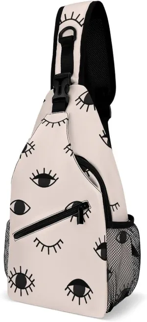 Skull And Flowers Versatile And Convenient Multipurpose Crossbody Bag - Perfect for Travel And Hiking