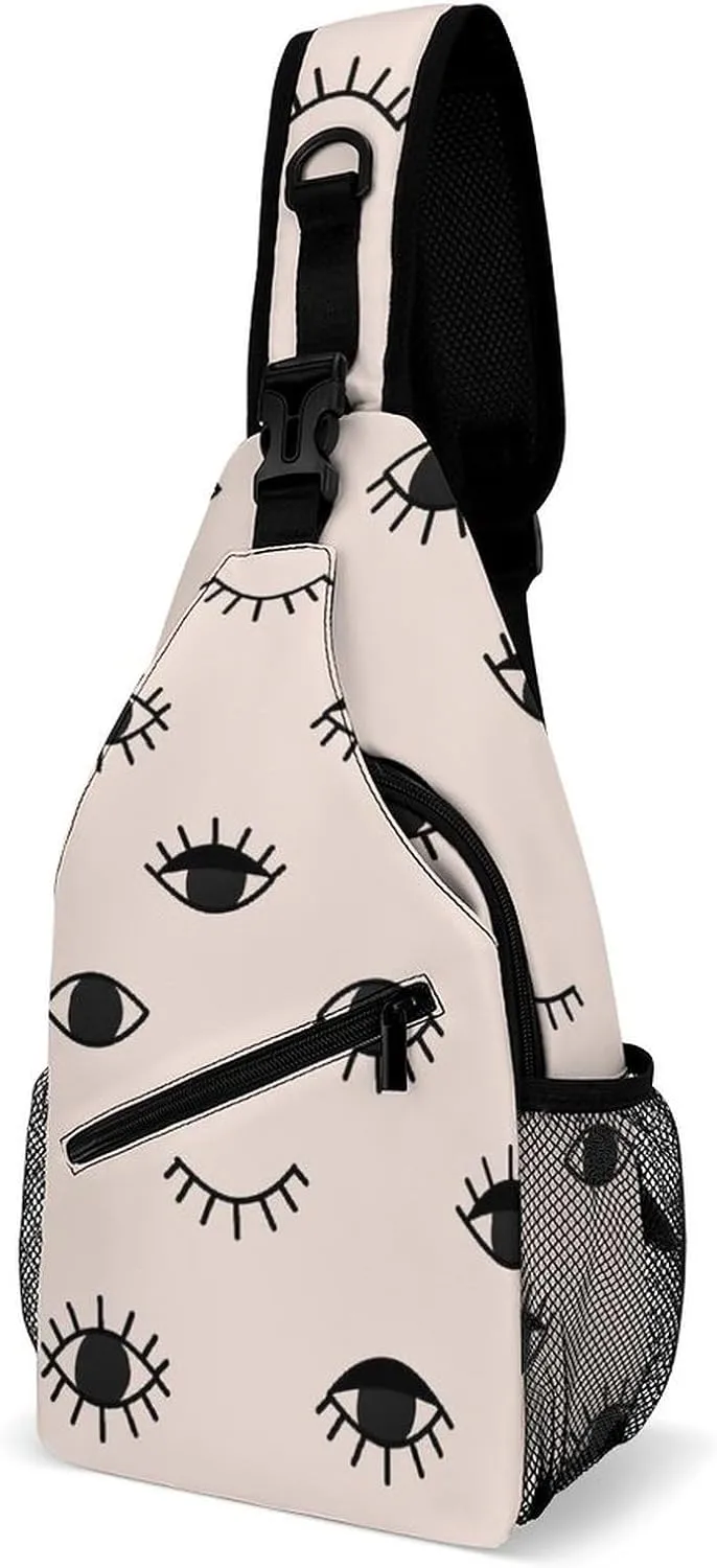 Skull And Flowers Versatile And Convenient Multipurpose Crossbody Bag - Perfect for Travel And Hiking