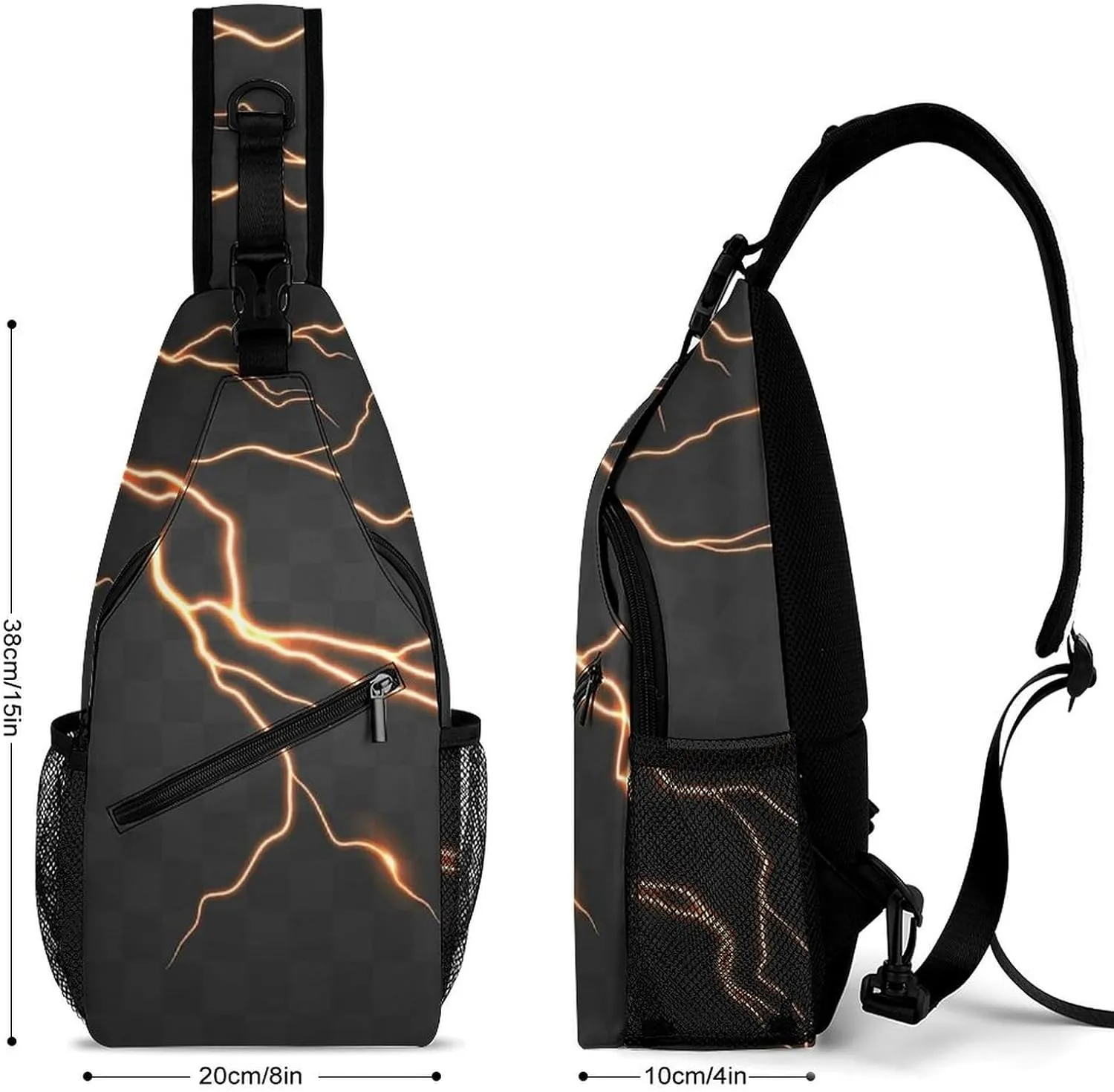 Skull And Flowers Versatile And Convenient Multipurpose Crossbody Bag - Perfect for Travel And Hiking