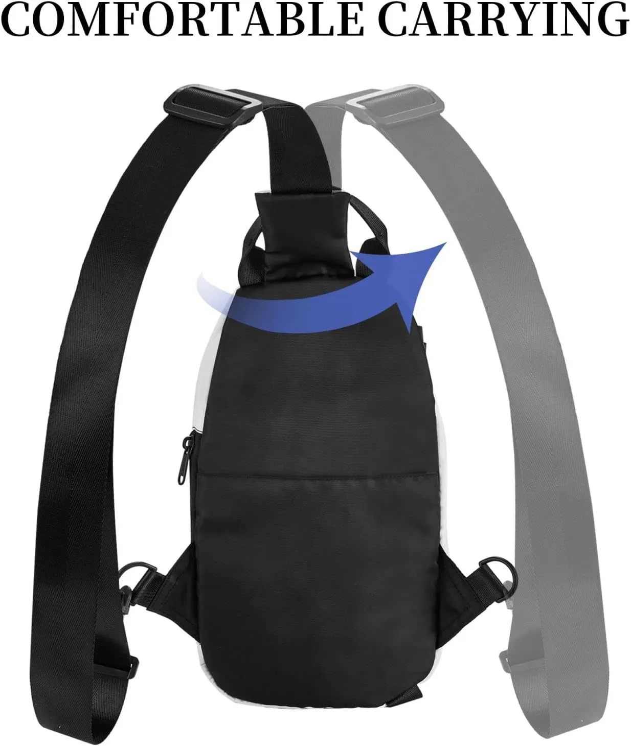 Sling Bag Crossbody Backpack for Men Women Cool Skull Graphics3 Chest Bag Crossbody Bag for Travel Sport Running