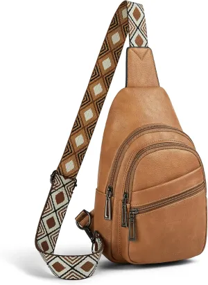 Sling Bag Crossbody Bags for Women for Travel, 3.5 x 10.5 x 6"(L x H x W),Adjustable Straps 22.5 to 44 inch