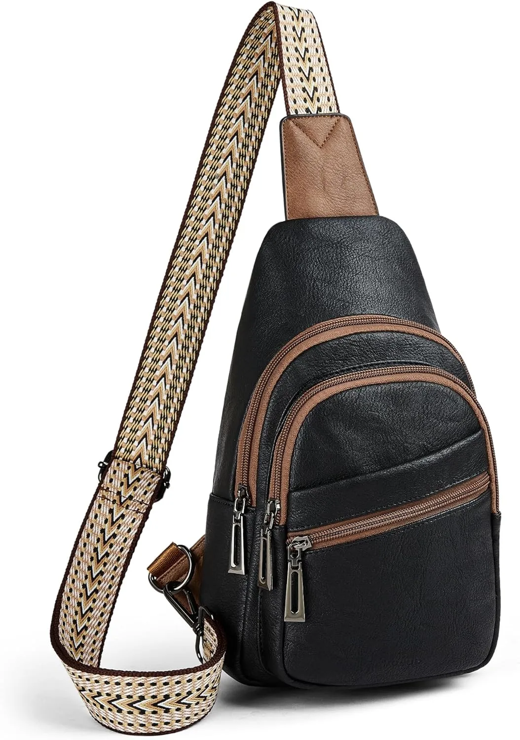 Sling Bag Crossbody Bags for Women for Travel, 3.5 x 10.5 x 6"(L x H x W),Adjustable Straps 22.5 to 44 inch